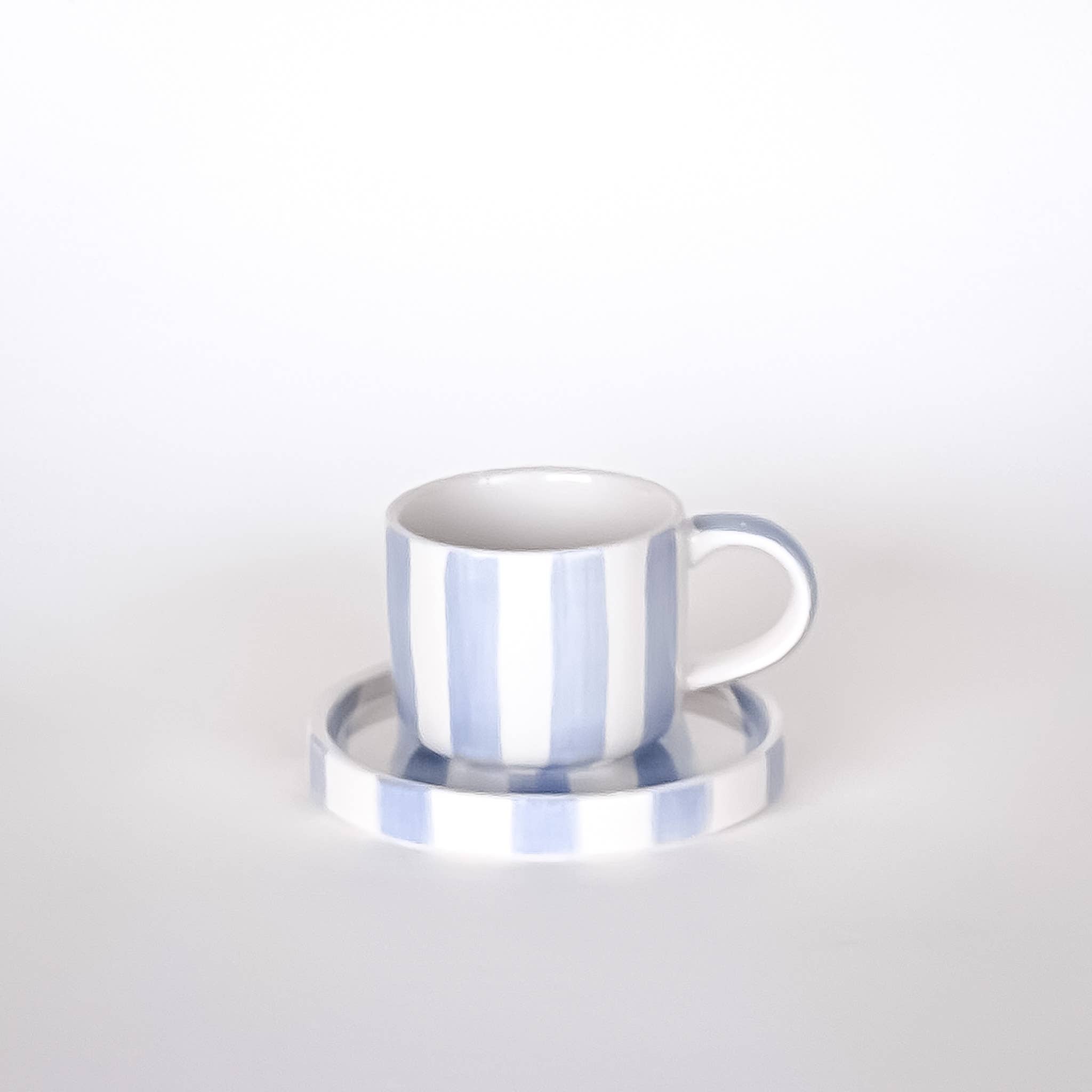 Magazin Minori Espresso Stripes - morning azzurro (2er Set - 4 Teile)