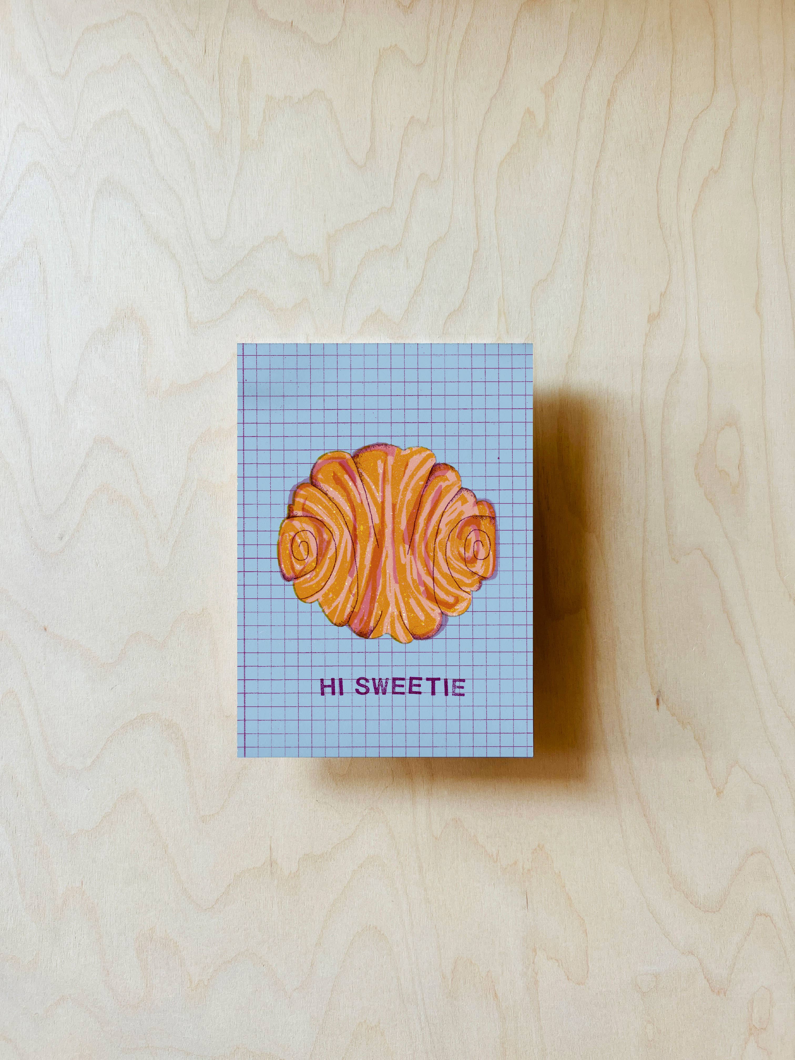 Franzbrötchen Postkarte DIN A6