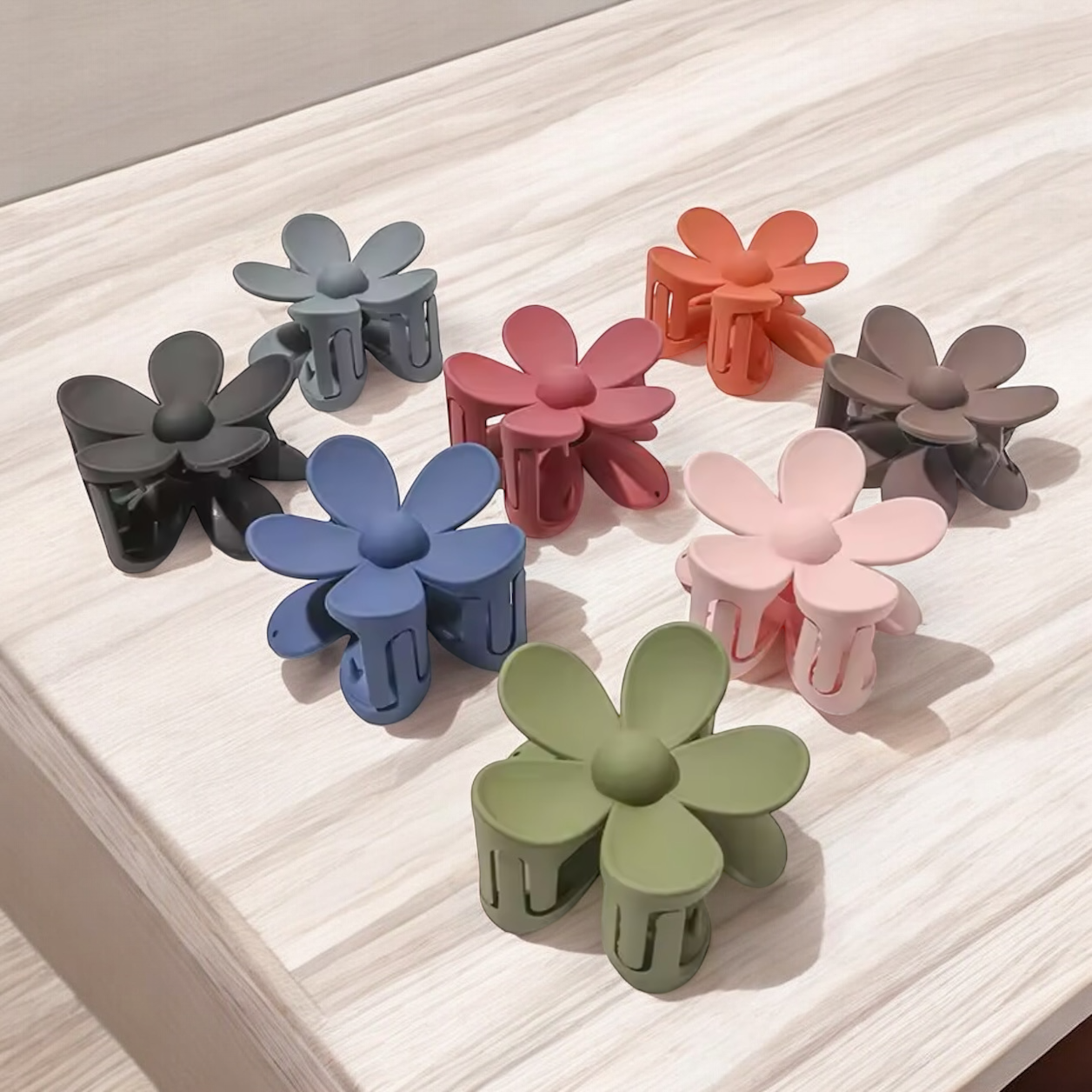 HaarKlammer Blume matt groß De lange Tafel