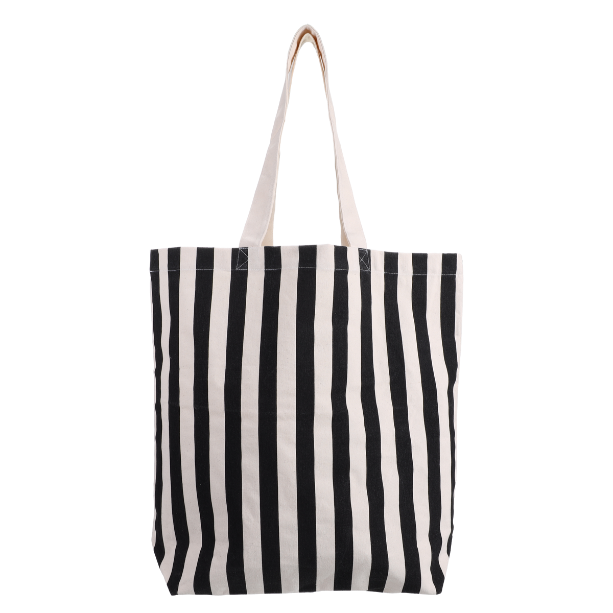 Shopper schwarz weiß gestreift Canvas