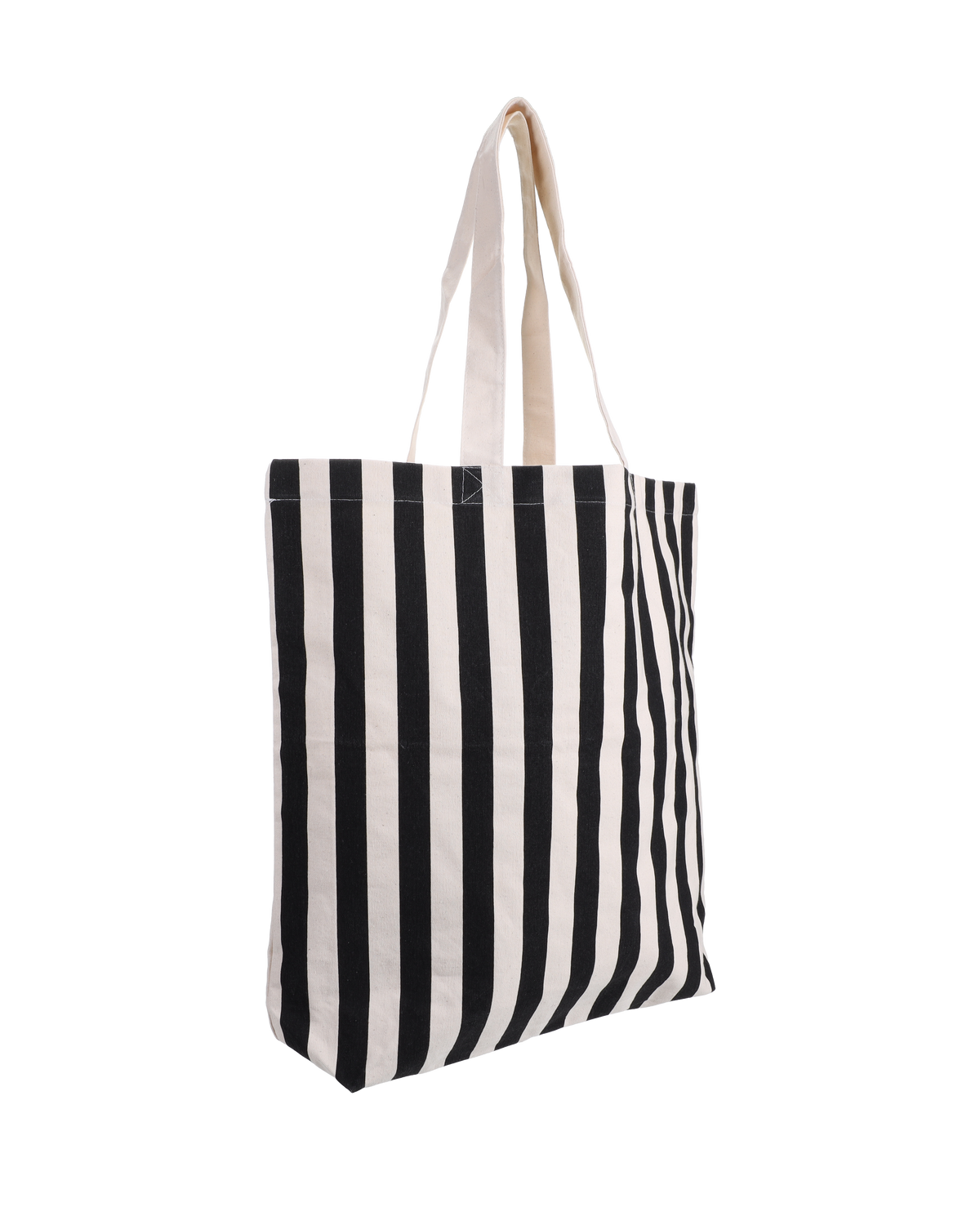 Shopper schwarz weiß gestreift Canvas