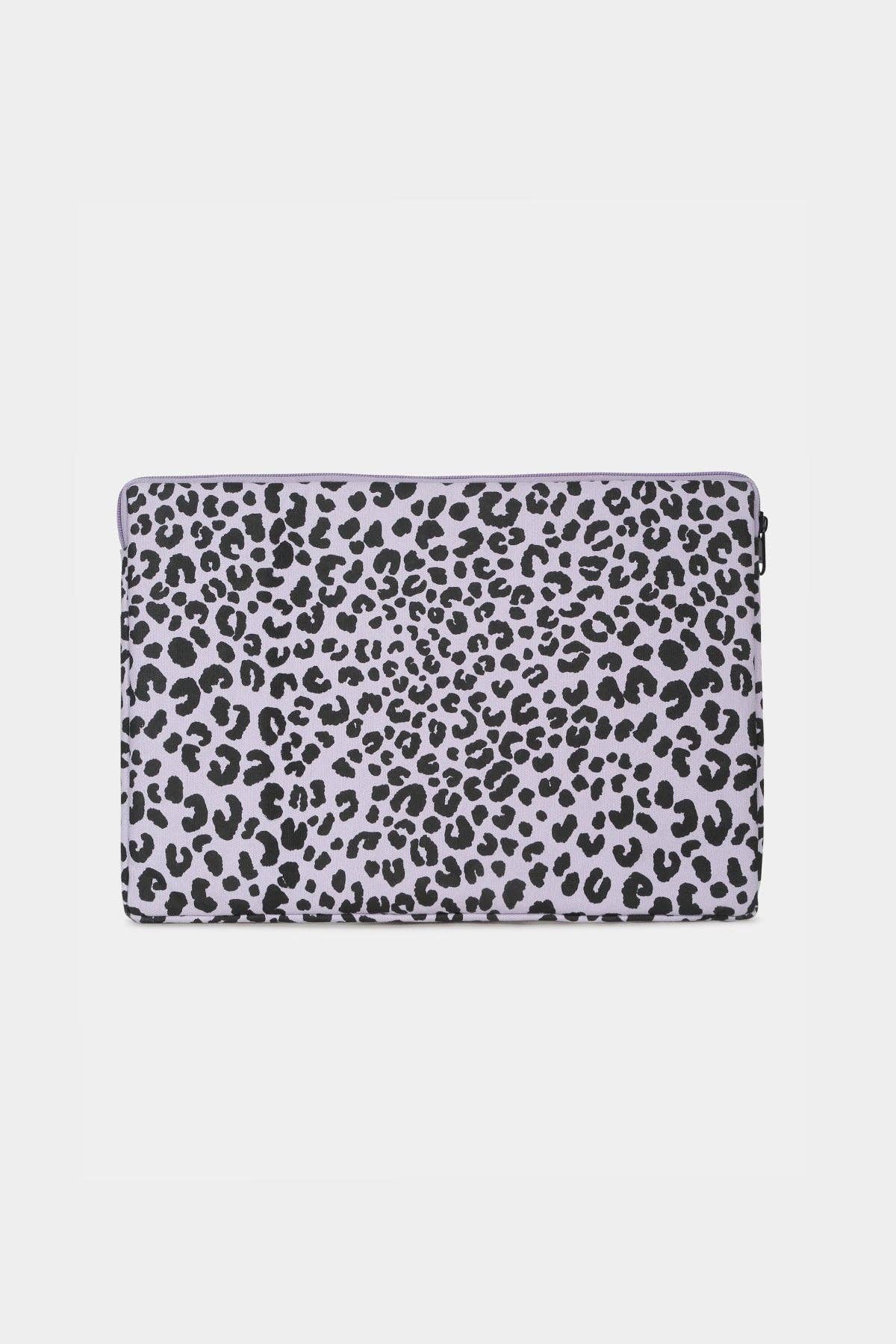 Ava Laptop-Hülle Lila Leopard