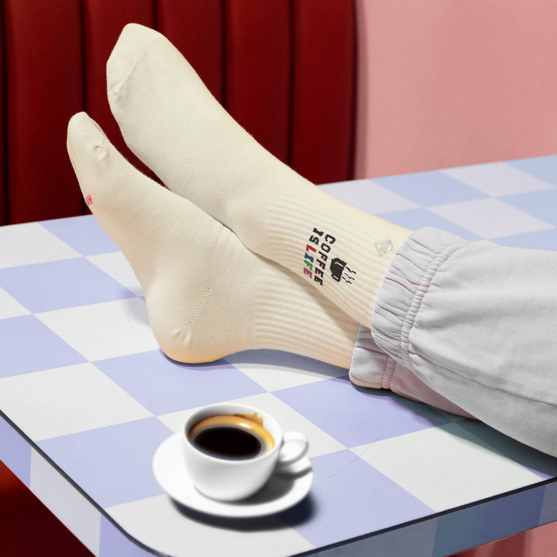 Coffee is life - Tennis Socken J.Clay