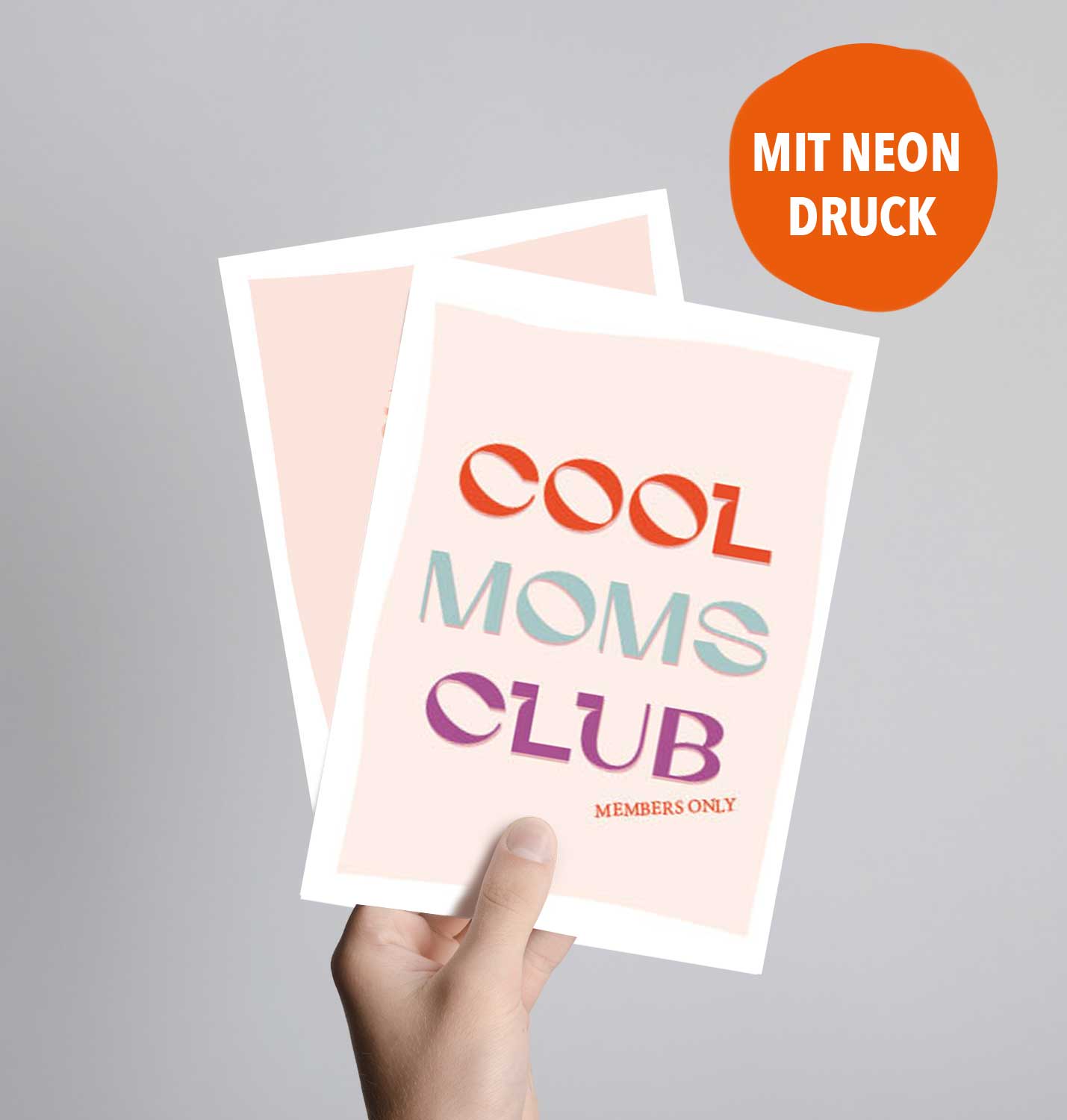 Postkarte mit Cool Moms Club