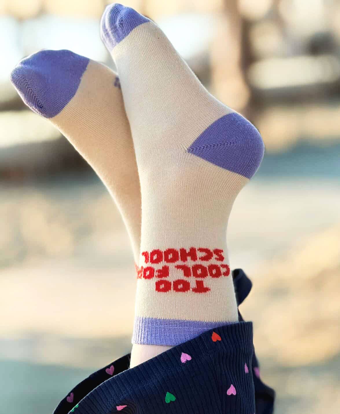 Tinyday Too cool for school-Socken Flieder