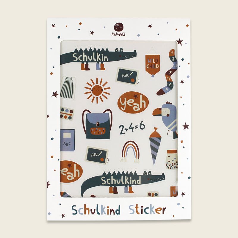 Klebe-Sticker 'Schulkind (Adventure)' AvaundYves
