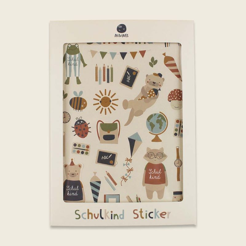 Klebe-Sticker 'Schulkind - Nature Kids' AvaundYves