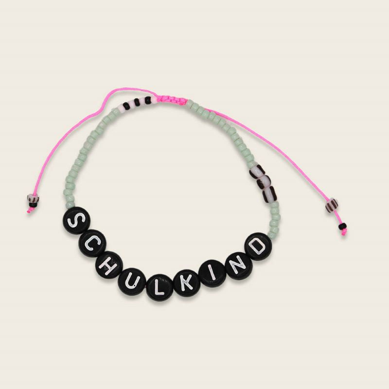 Ava&Yves Perlenarmband 'Schulkind in mint/pink'