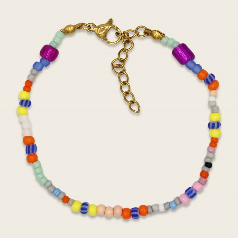 Ava&Yves Perlenarmband 'bunt'