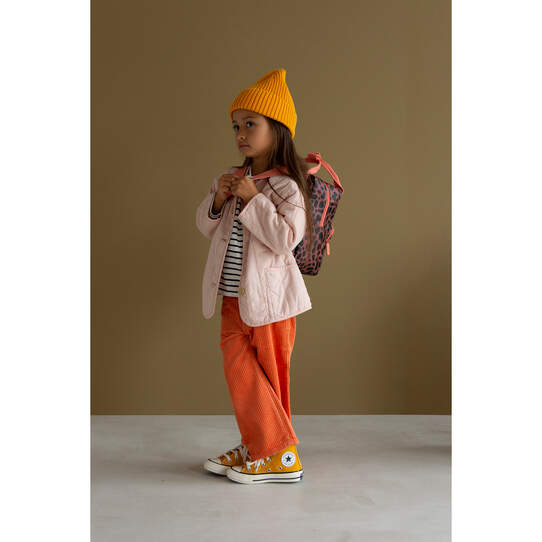Rucksack klein 'Jaguar Spots Pink | Studio Ditte'