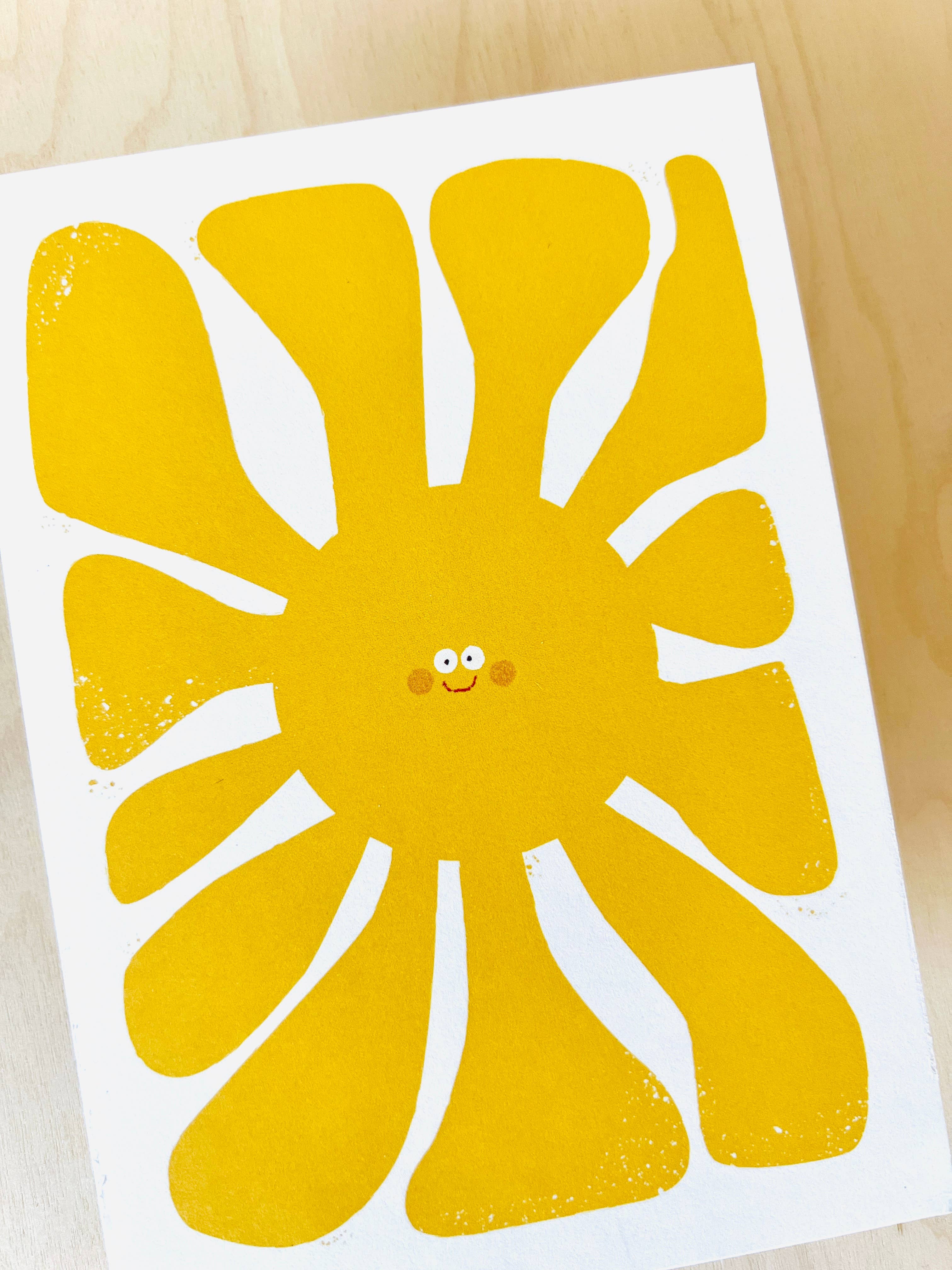 Postkarte Große Sonne DIN A6