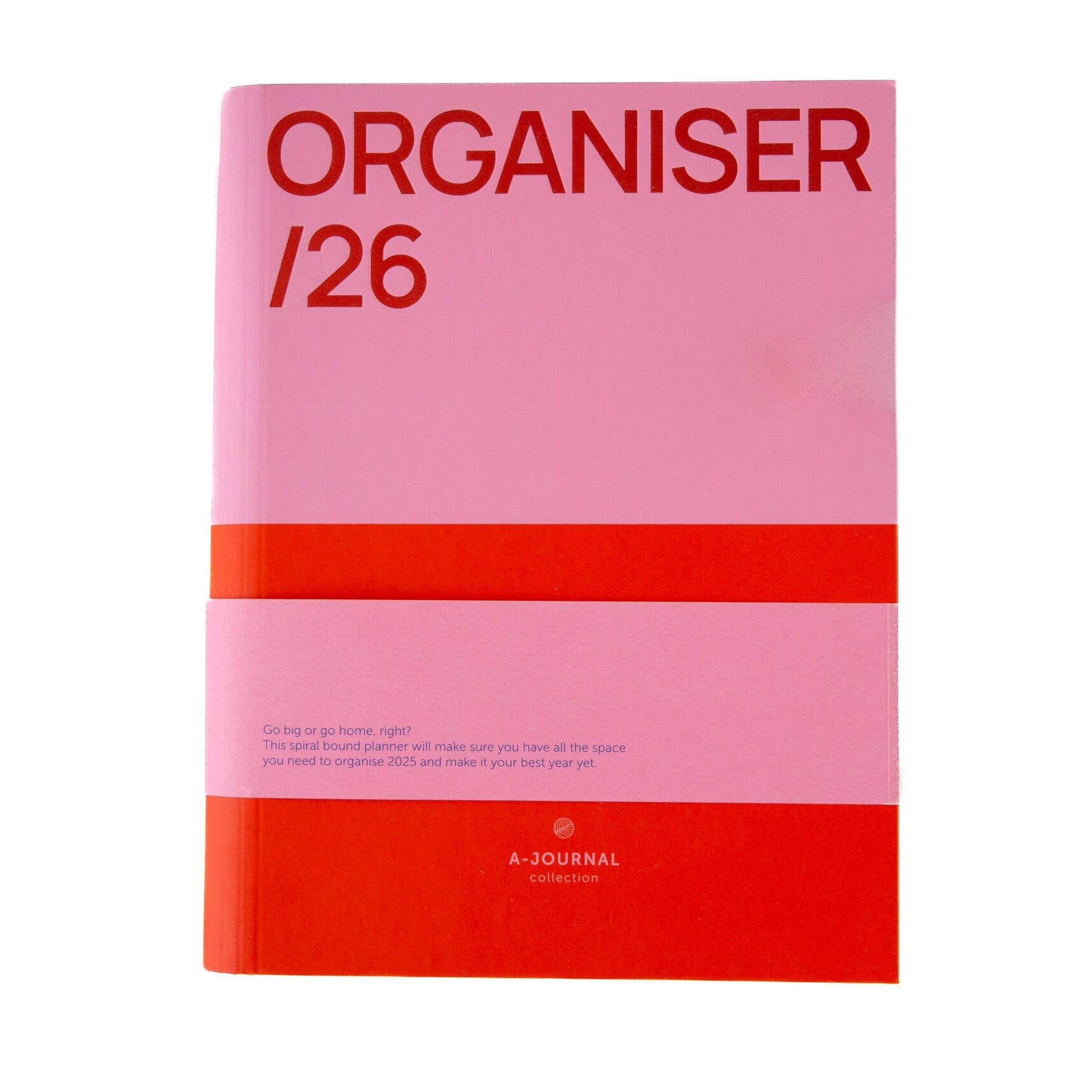 A-Journal Spiral-Organizer 2026 - Pink Rot