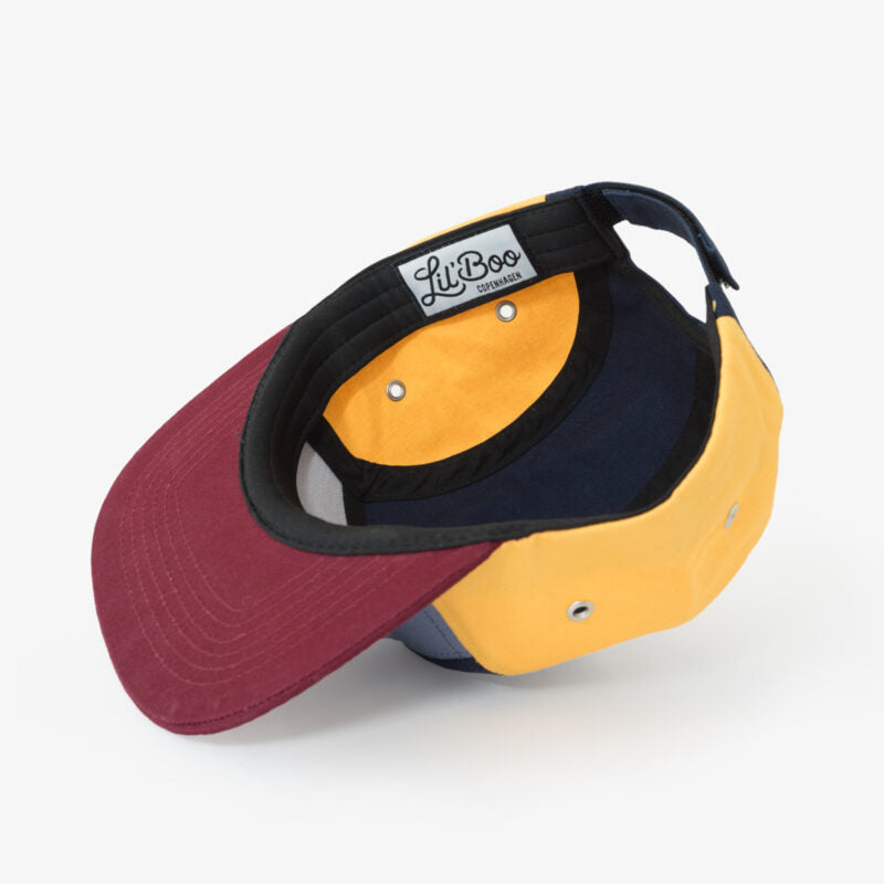 Lil' Boo Kappe 'Block Burgundy 5 Panel'