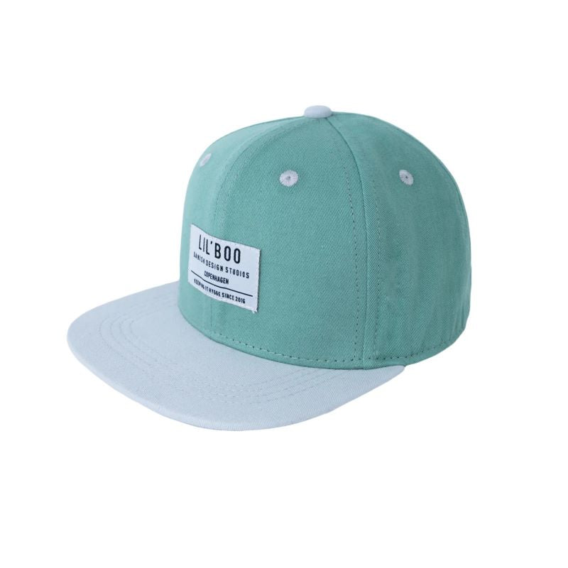 Lil' Boo Kappe 'Organic Block Snapback Green'