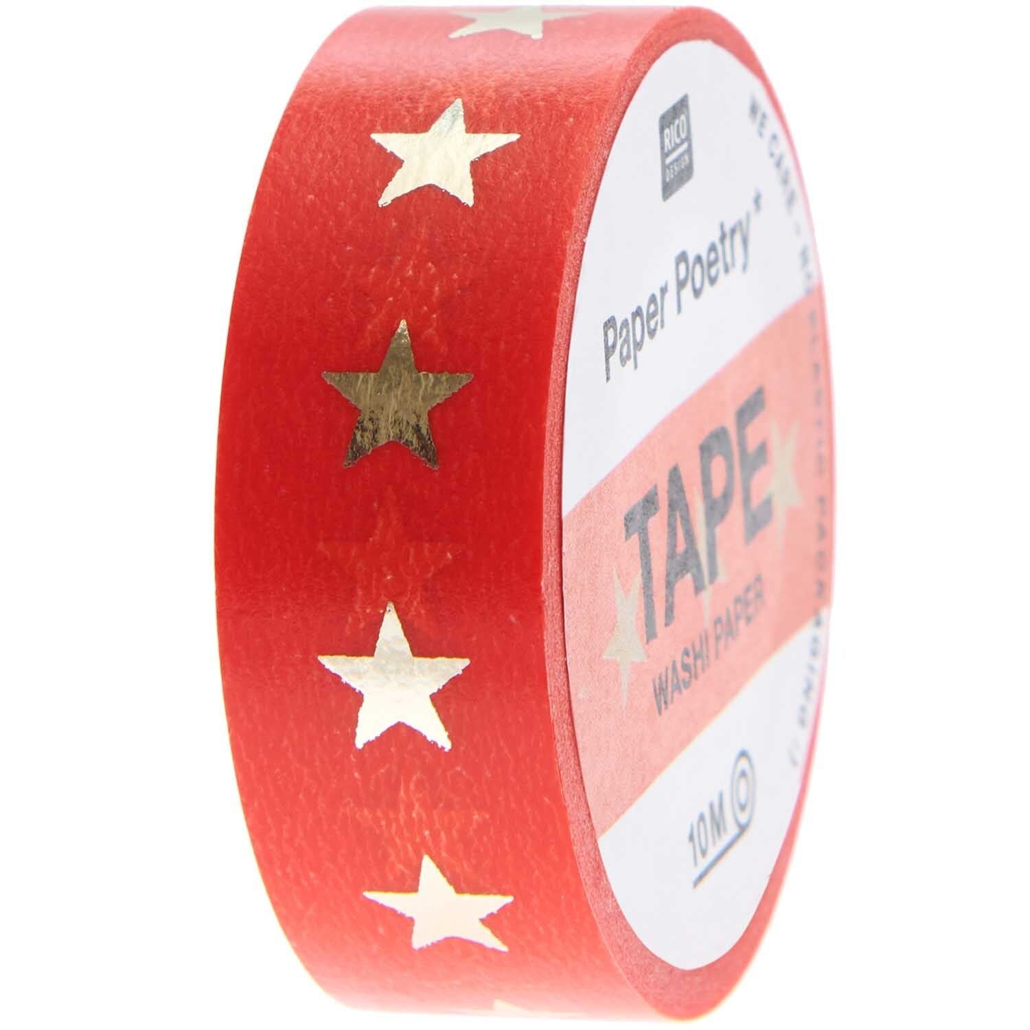 Paper Poetry Tape Sterne -verschiedene Farben-
