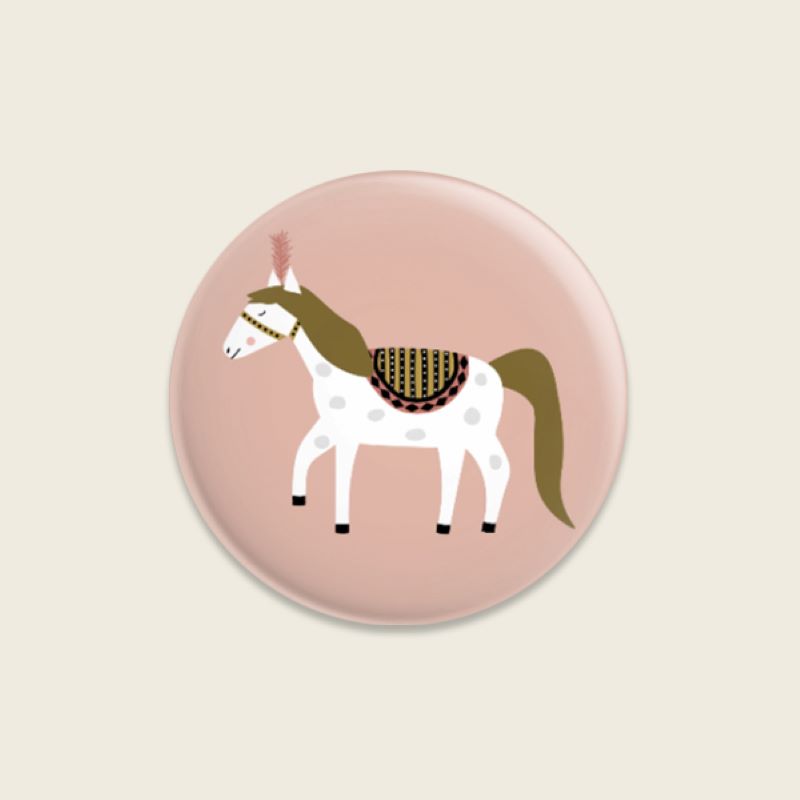 Button 'Zirkuspferd' AvaundYves