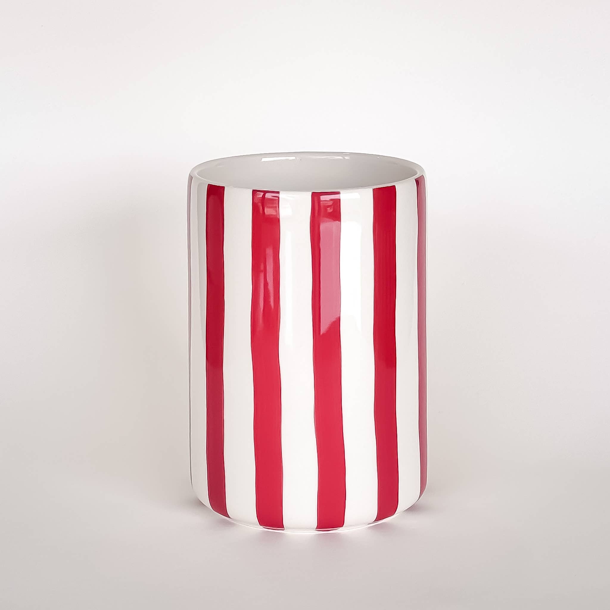 Magazin Minori Vase Stripes - tramonto red