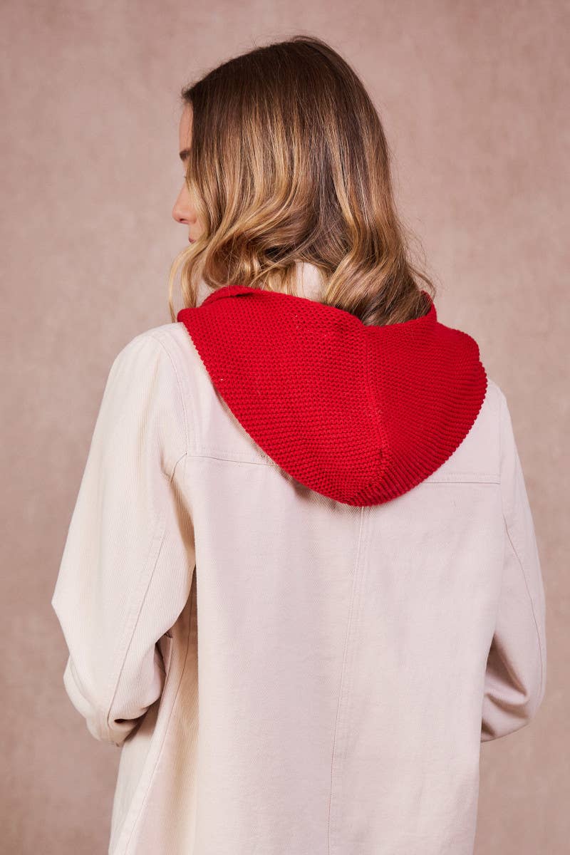 "Hood" Kapuzenschal Mütze Wolle