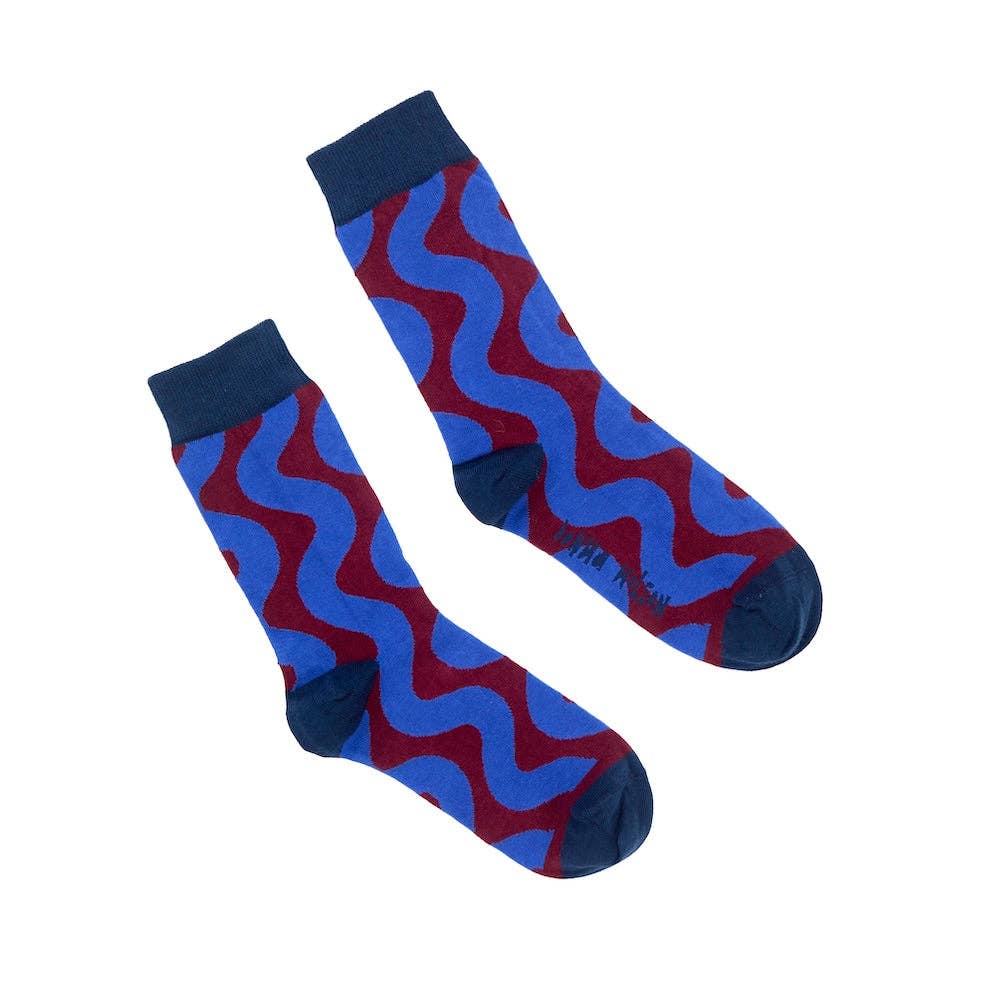 Donna Wilson - 'Wiggle' blaue Socken