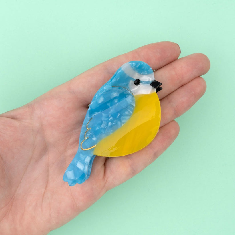 Coucou Suzette Haarklammer 'Blue Tit Bird'