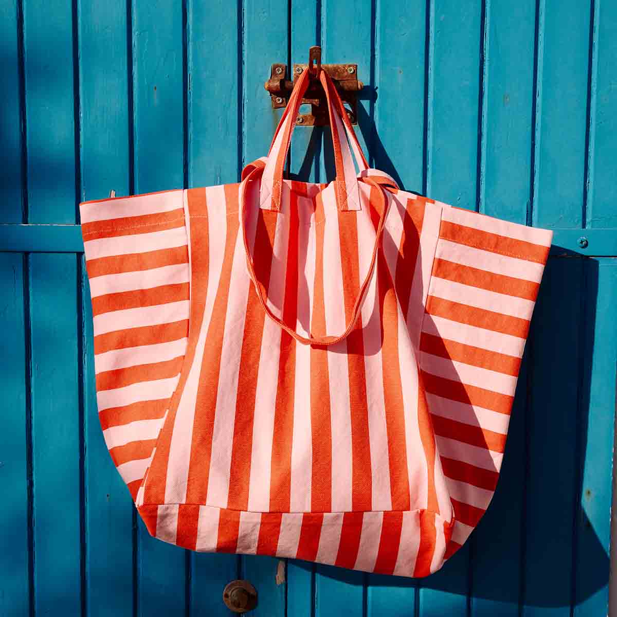 ELISA TASCHE STREIFEN TOMATE / CANDY PINK