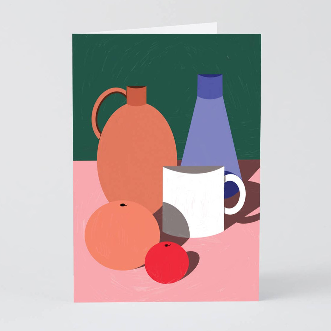 'Objects & Orangen' Kunstkarte