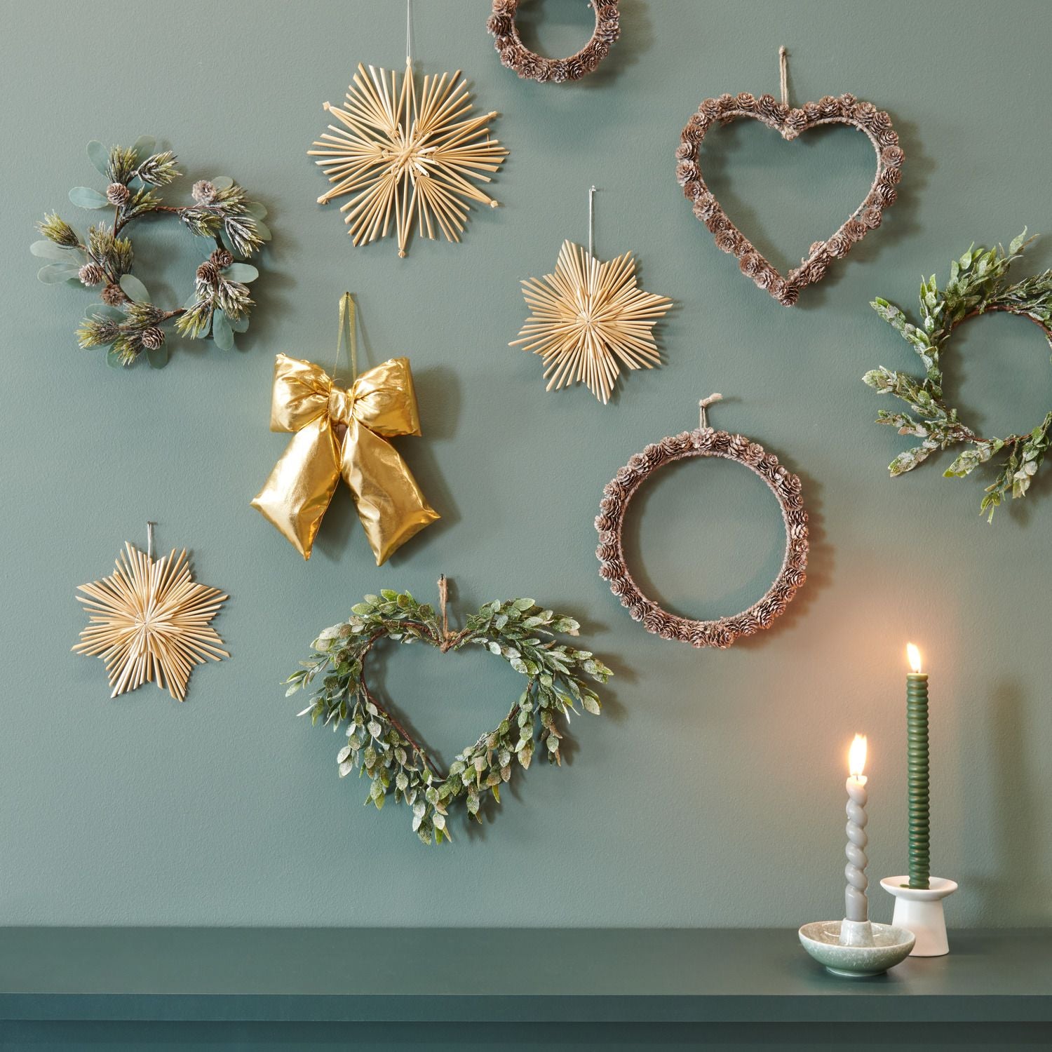 Put a Bow on It Strohstern groß Ø23cm RicoDesign