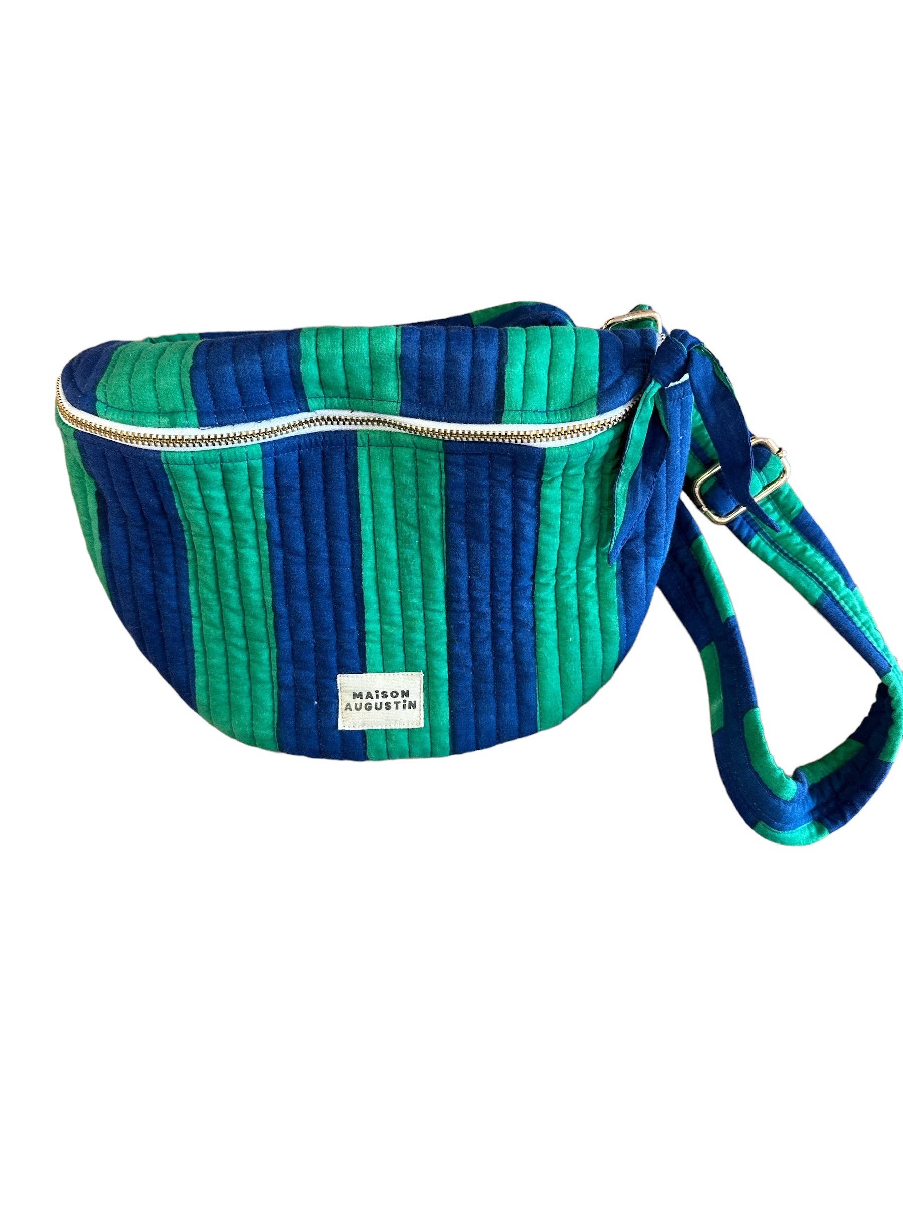 Maison Augustin - Mum gestreifte Prairie Bauchtasche-