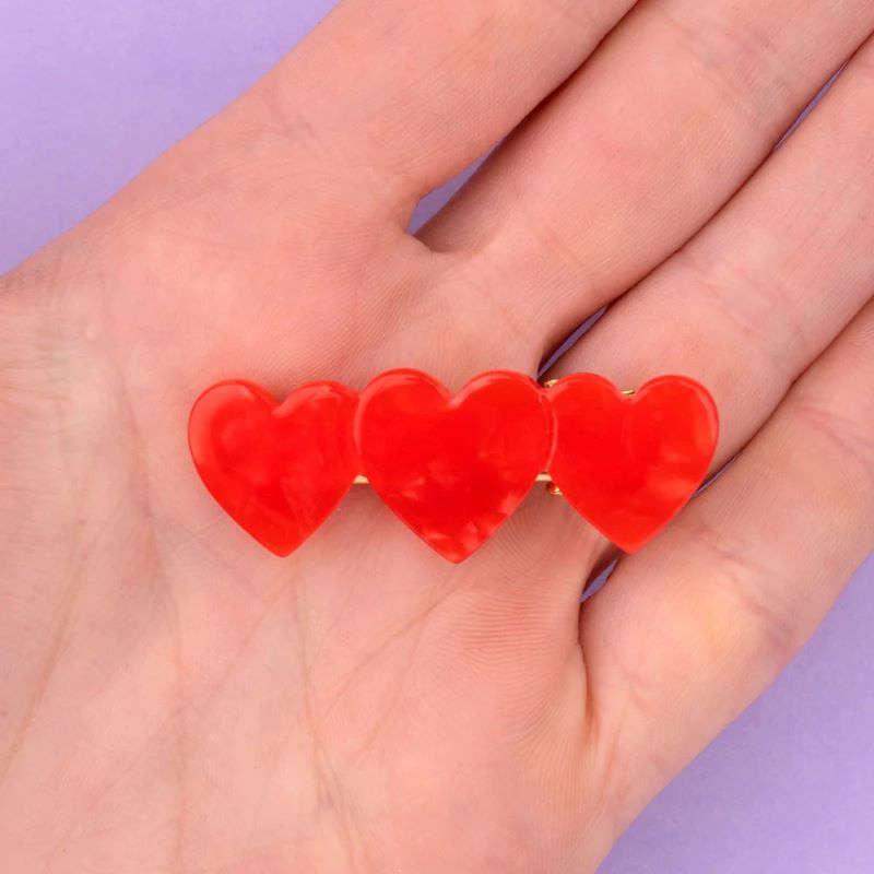 Coucou Suzette Haarclip 'Hearts'