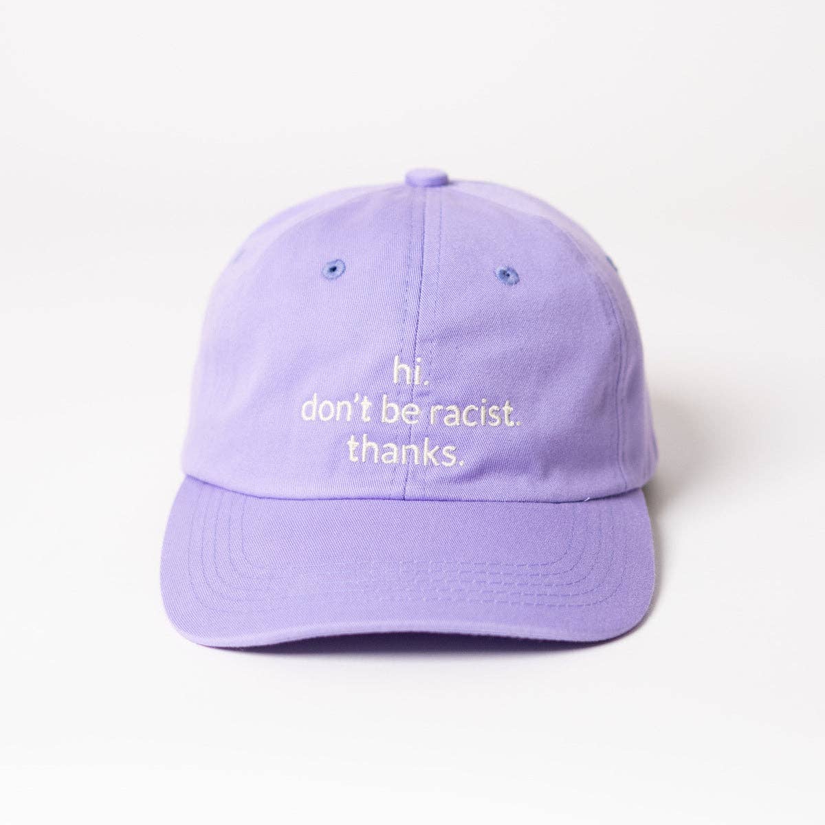 Hi. don't be racist. thanks. Premium Dad Cap - lila & cream