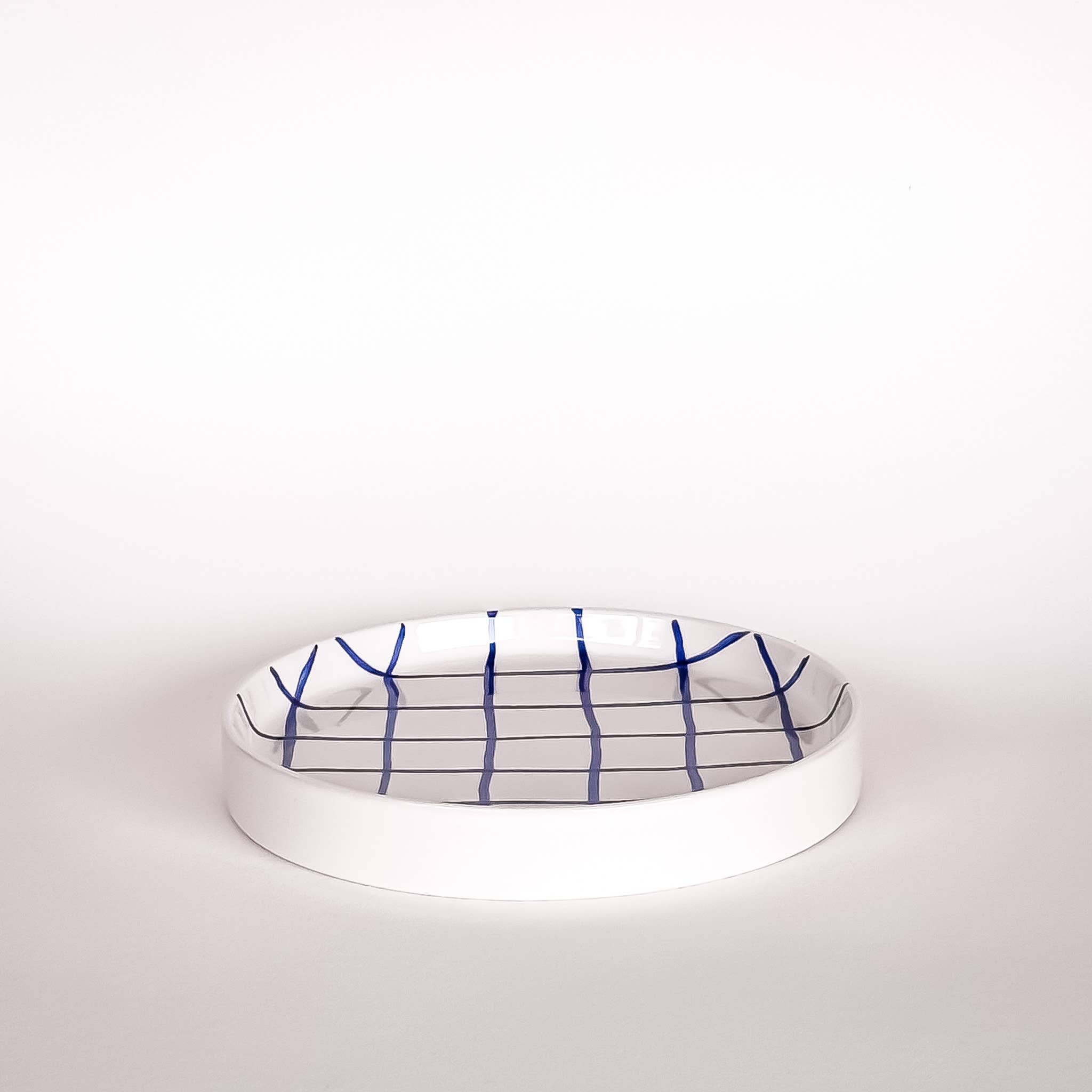 Teller klein Grid - mare blue Magazin Minori