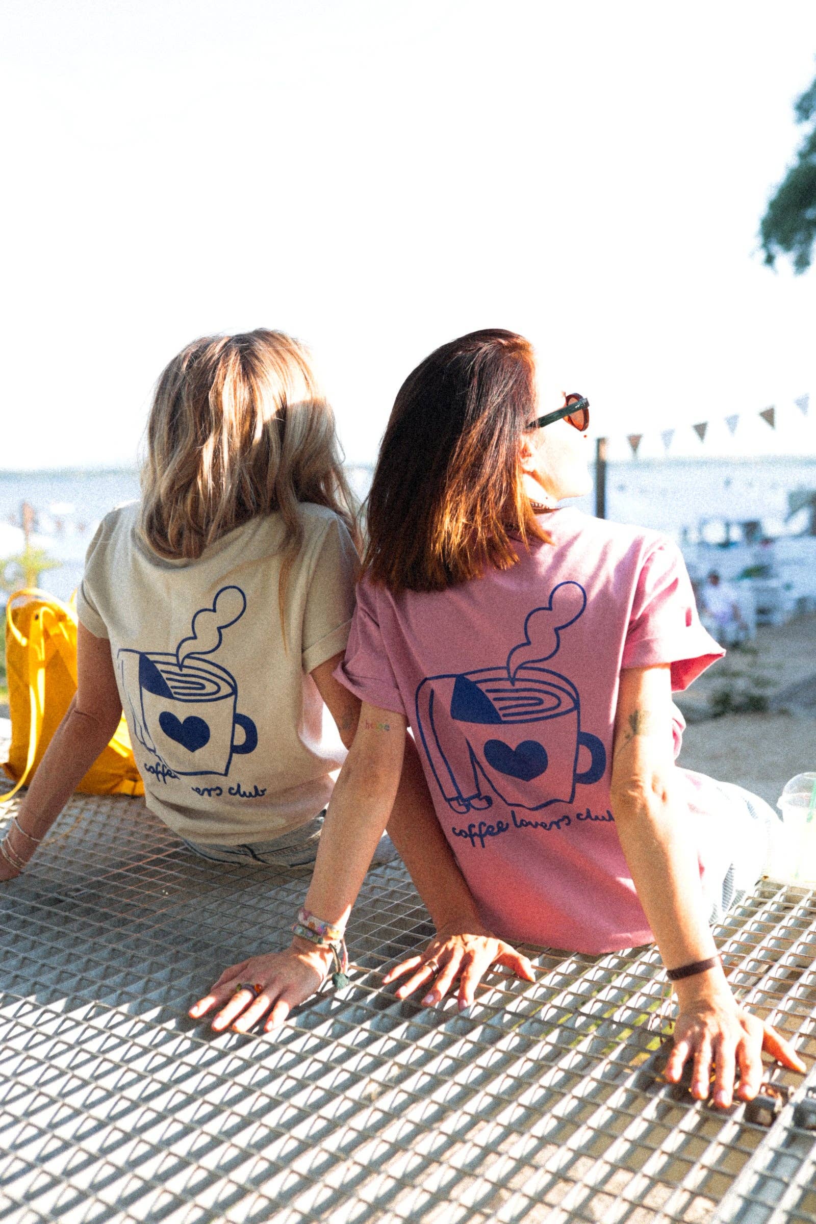 Dont grow up BIG COFFEE LOVER auf Rosa - ERWACHSENEN T-SHIRT