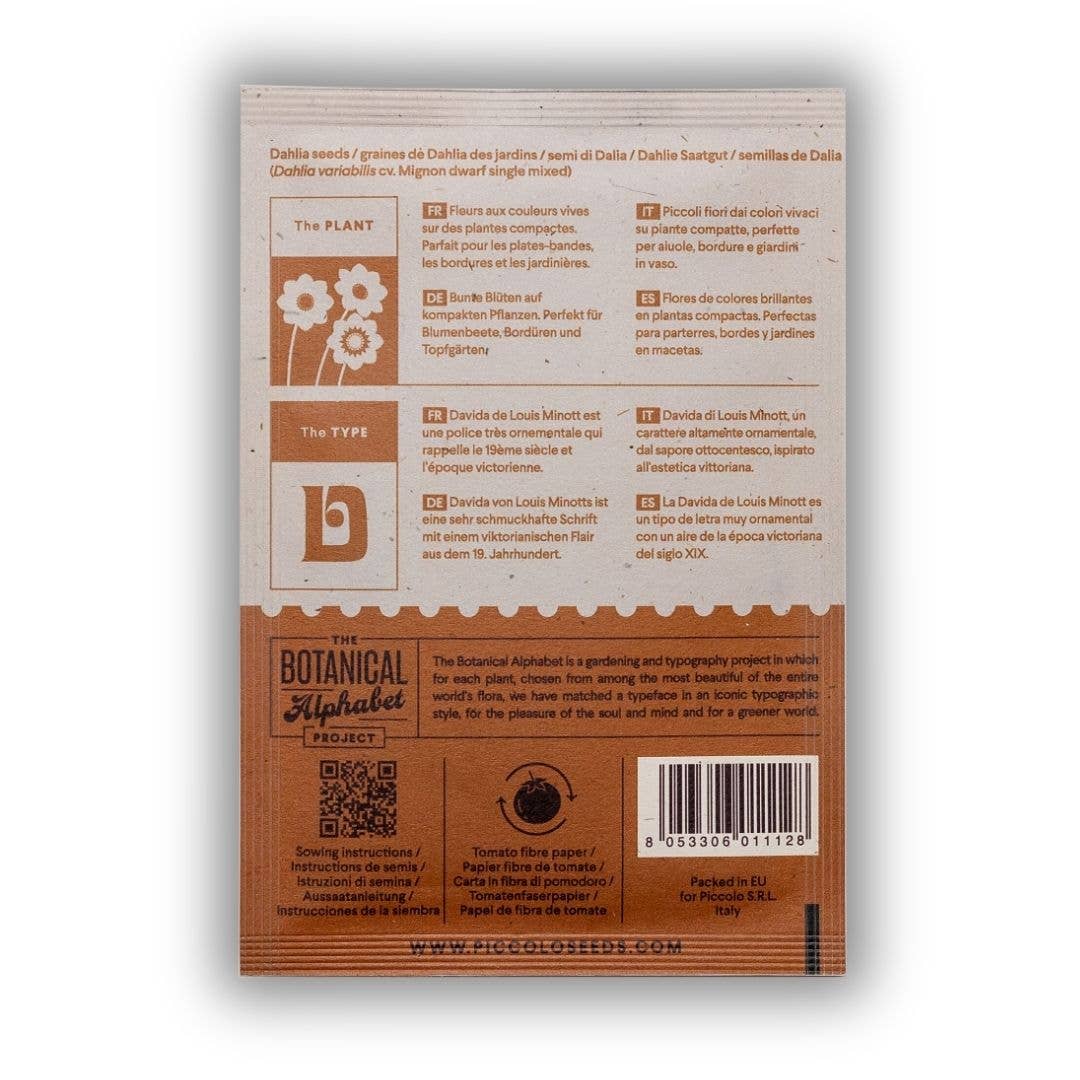 D - Dahlie Piccolo Seeds