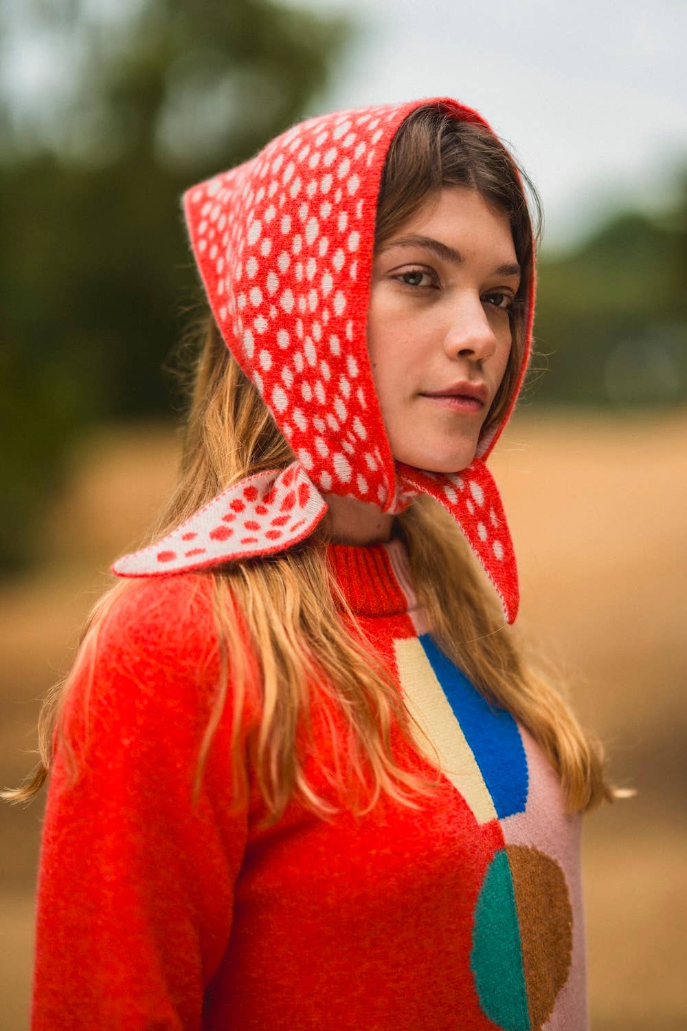 Gepunktetes Halstuch Rot Donna Wilson