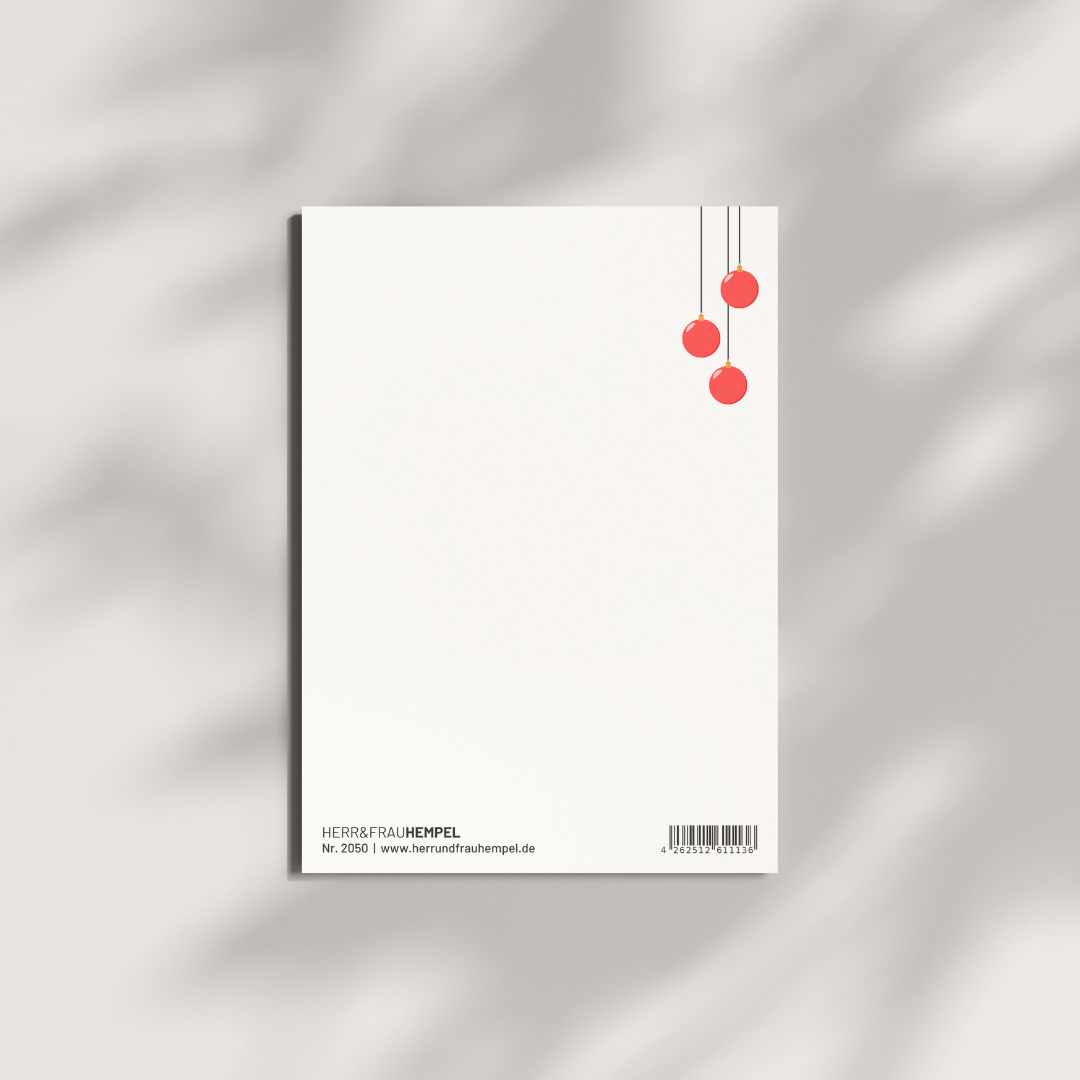 Postkarte - VERY MERRY XMAS