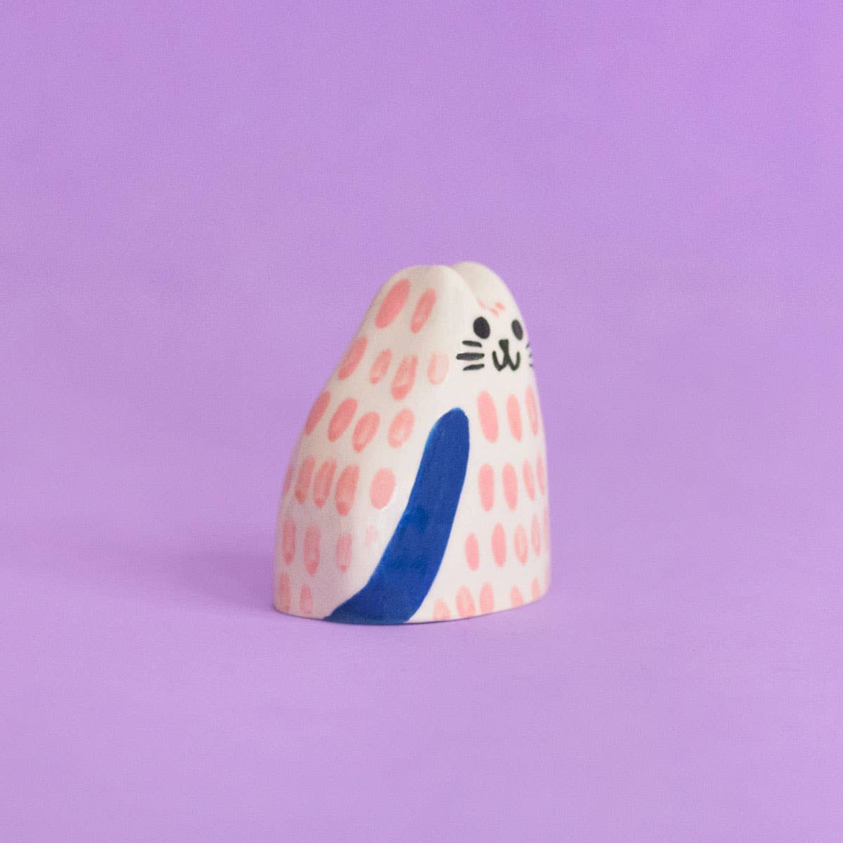 Katzenbaby/kleine Keramikskulpturen - Pink