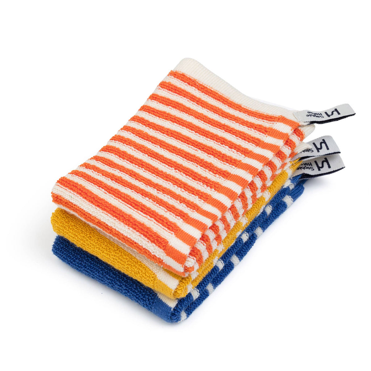 Sophie Home Ltd - Waschlappen/ Spültücher: Gestreift Orange