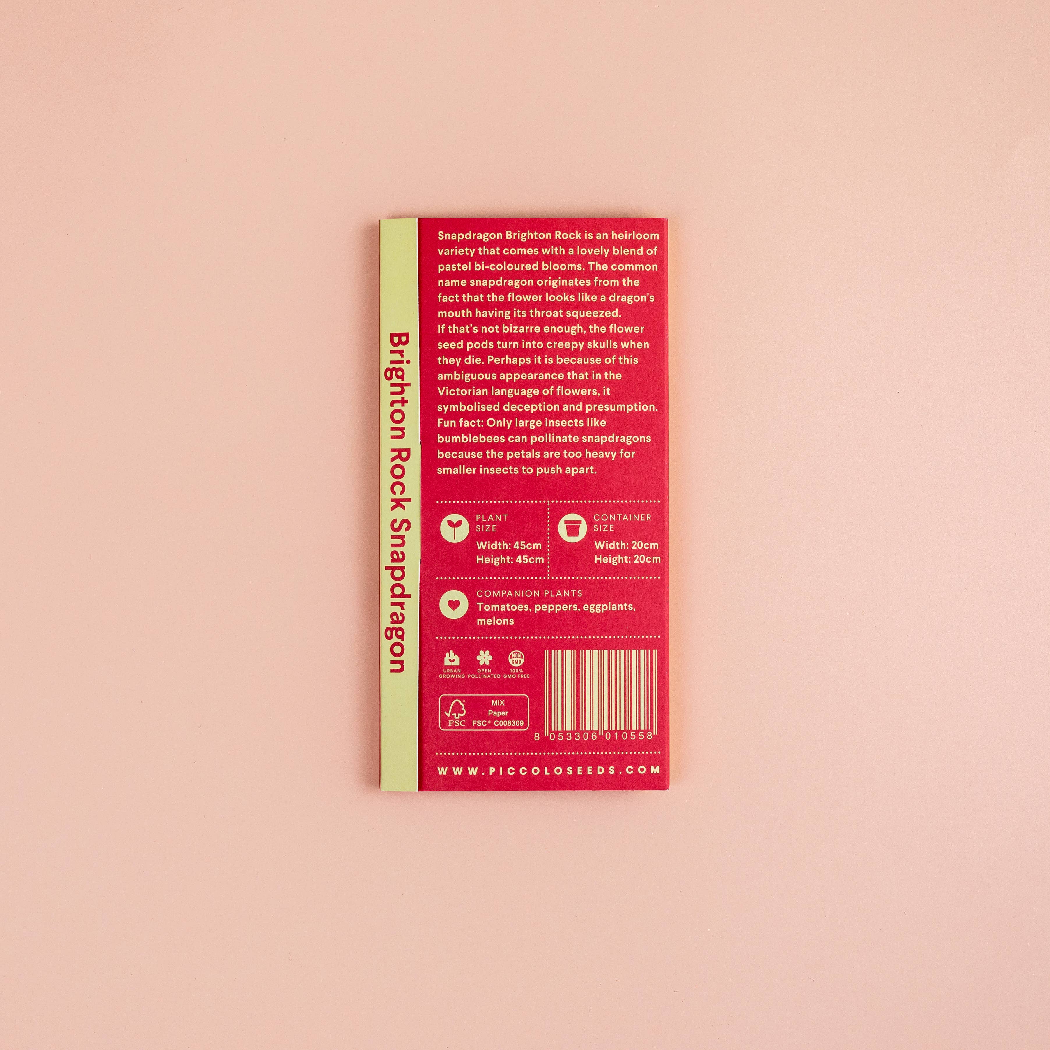 Löwenmäulchen Brighton Rock – historische Sorte Piccolo Seeds