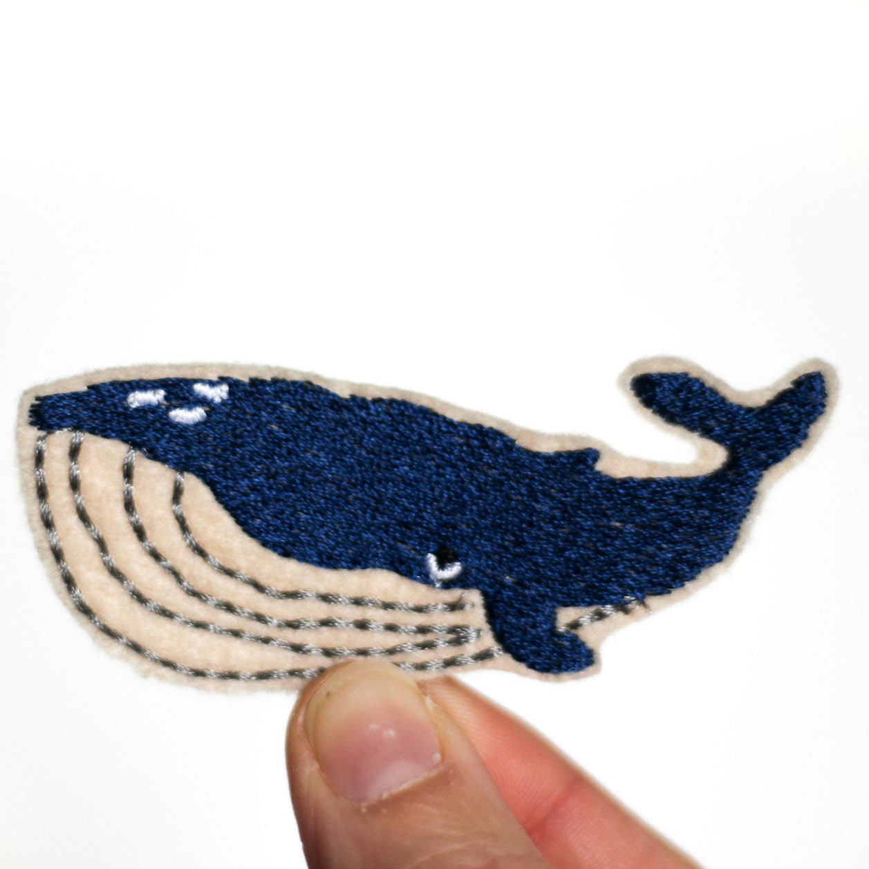 Aufnäher Wal von Halfbird