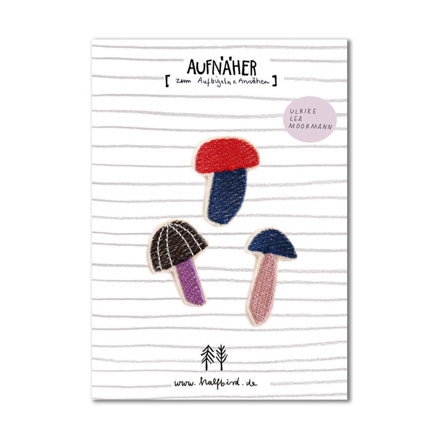 Aufnäher SET 'Pilze' von Halfbird