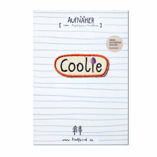 Aufnäher 'Coolie' von Halfbird