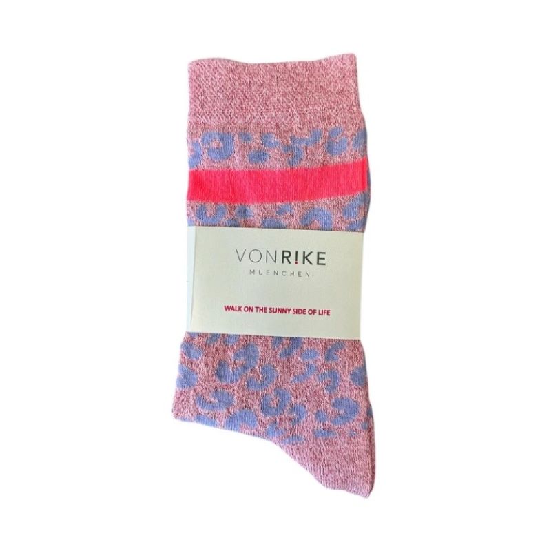 Von Rike Socken 'Glitzer Leopard' (Einheitsgrösse 36-42)