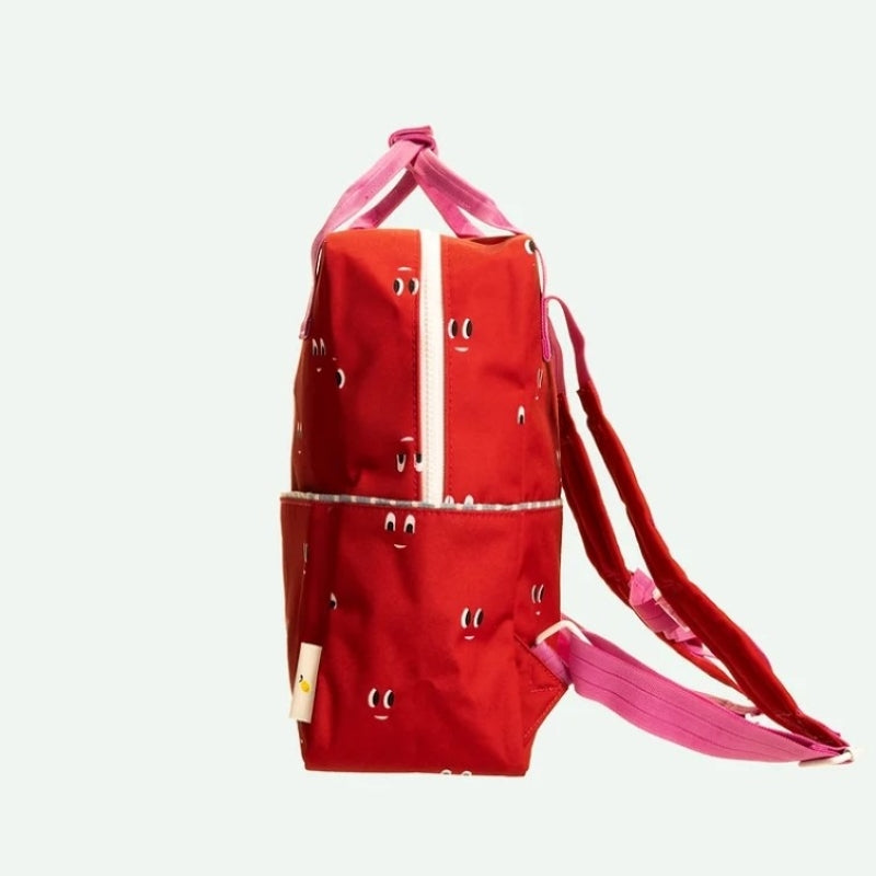Sticky Lemon Rucksack medium 'better together | special edition | eyes | basketball red'