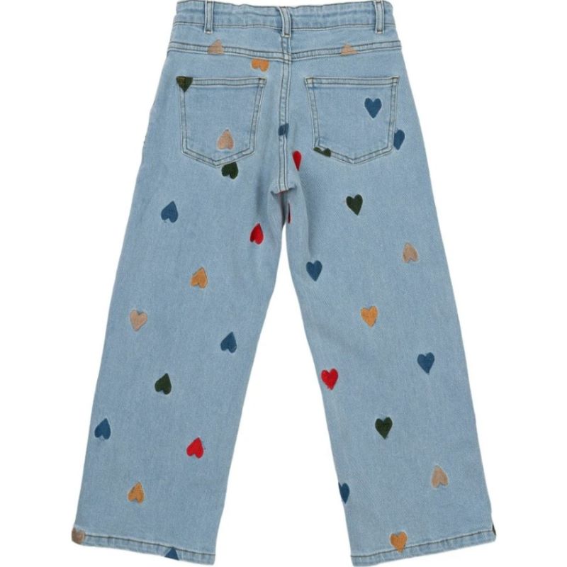THE NEW TNNessa Wide Jeans mit Herzchen