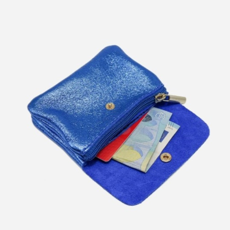 Geldbörse aus metallischem Leder (verschiedene Farben)