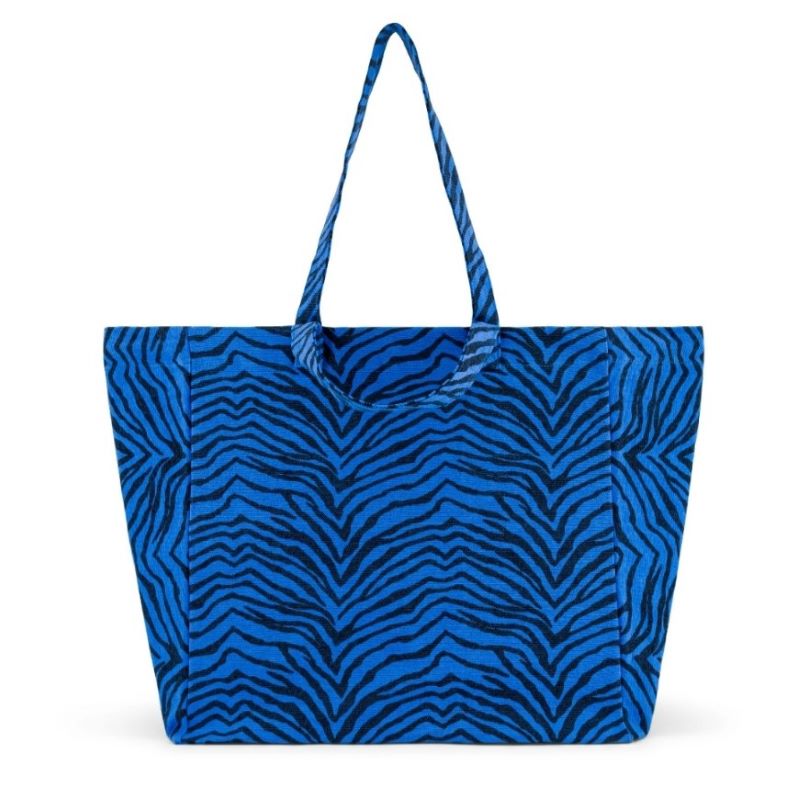 Rose in April Tote bag 'Elisa Blau Zebra'
