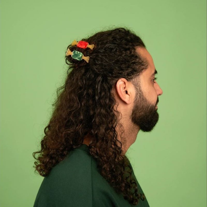 Coucou Suzette Haarclip-Set 'Christmas Candies'