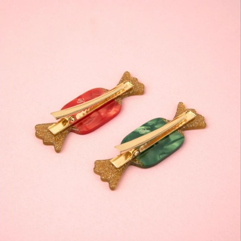 Coucou Suzette Haarclip-Set 'Christmas Candies'