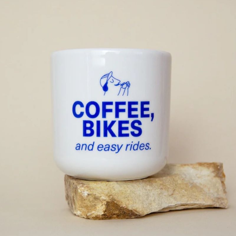 studio ciao Porzellanbecher 'Coffee, bikes & easy rides'