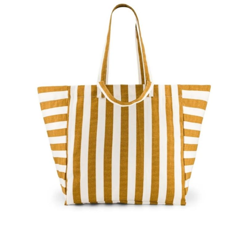 Rose in April Tote bag 'Elisa Caramel Stripes'